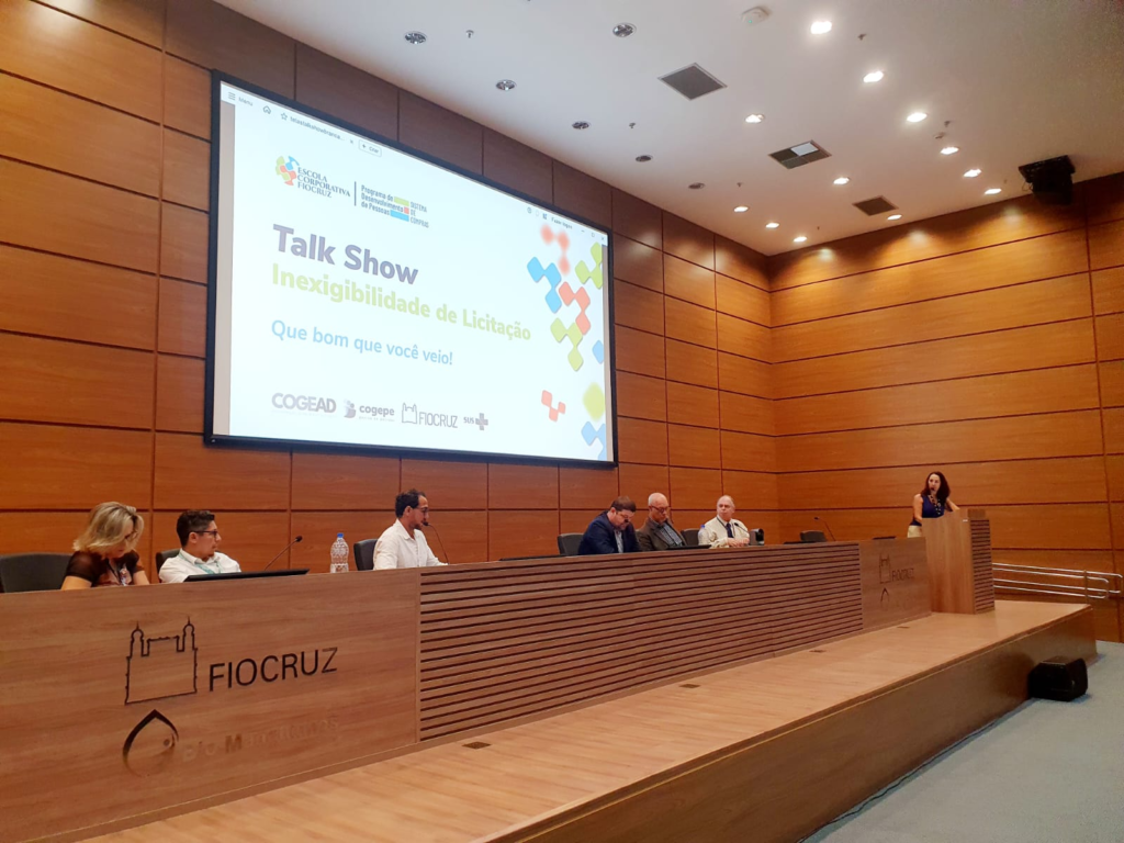 Talk Show da Fiocruz aproxima atores e fortalece boas práticas do Sistema de Compras